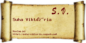 Suha Viktória névjegykártya